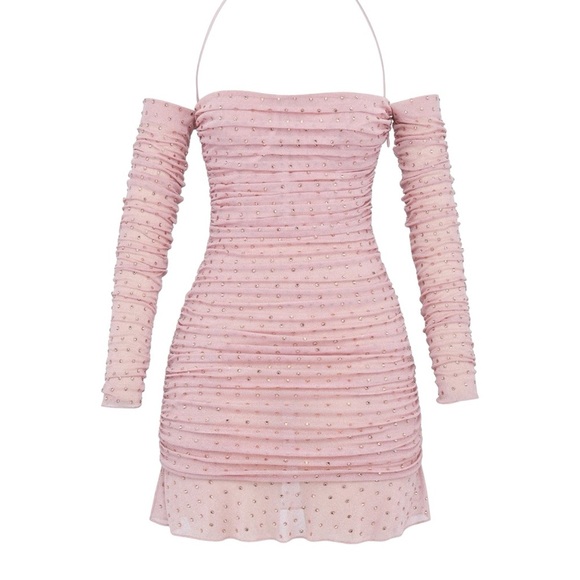 House of CB Estella Rhinestone Embellished Mini Dress - Picture 5 of 6